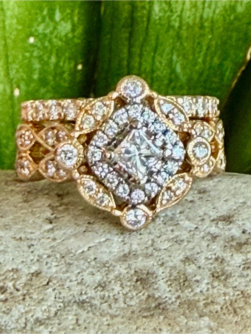 14 karat gold and 2+ carat Diamond Ring